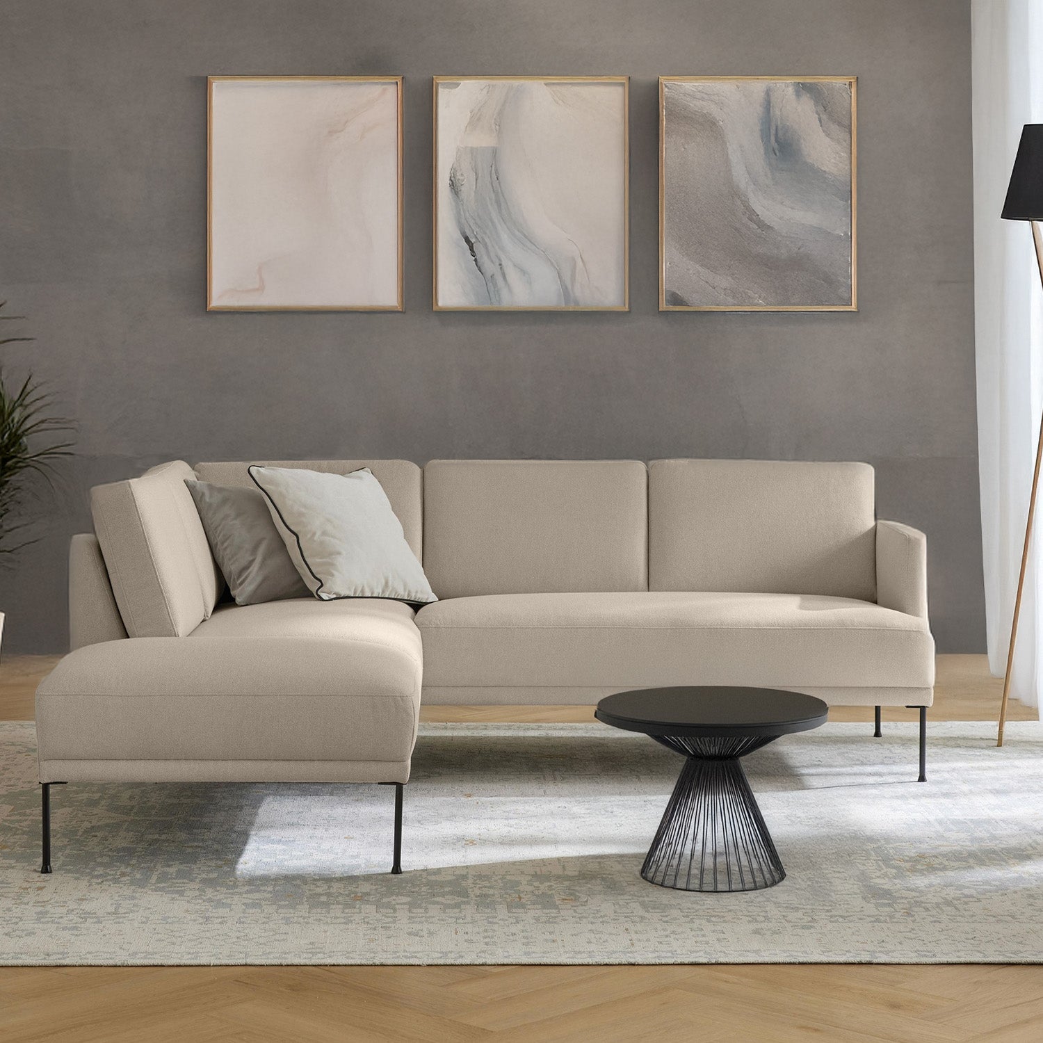Catania L Shape Sofa - Off White – BLCK Homes