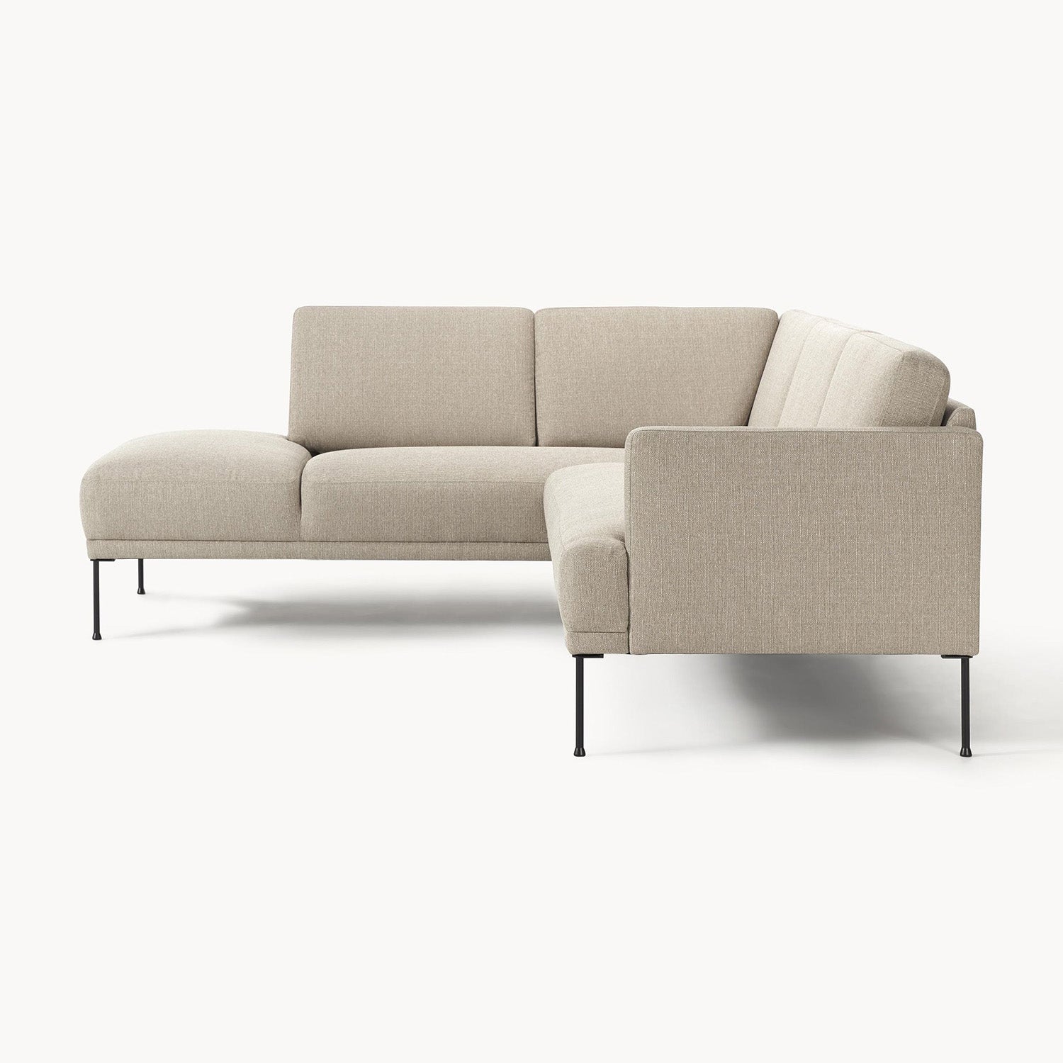 Catania L-Shape Sofa in Off White