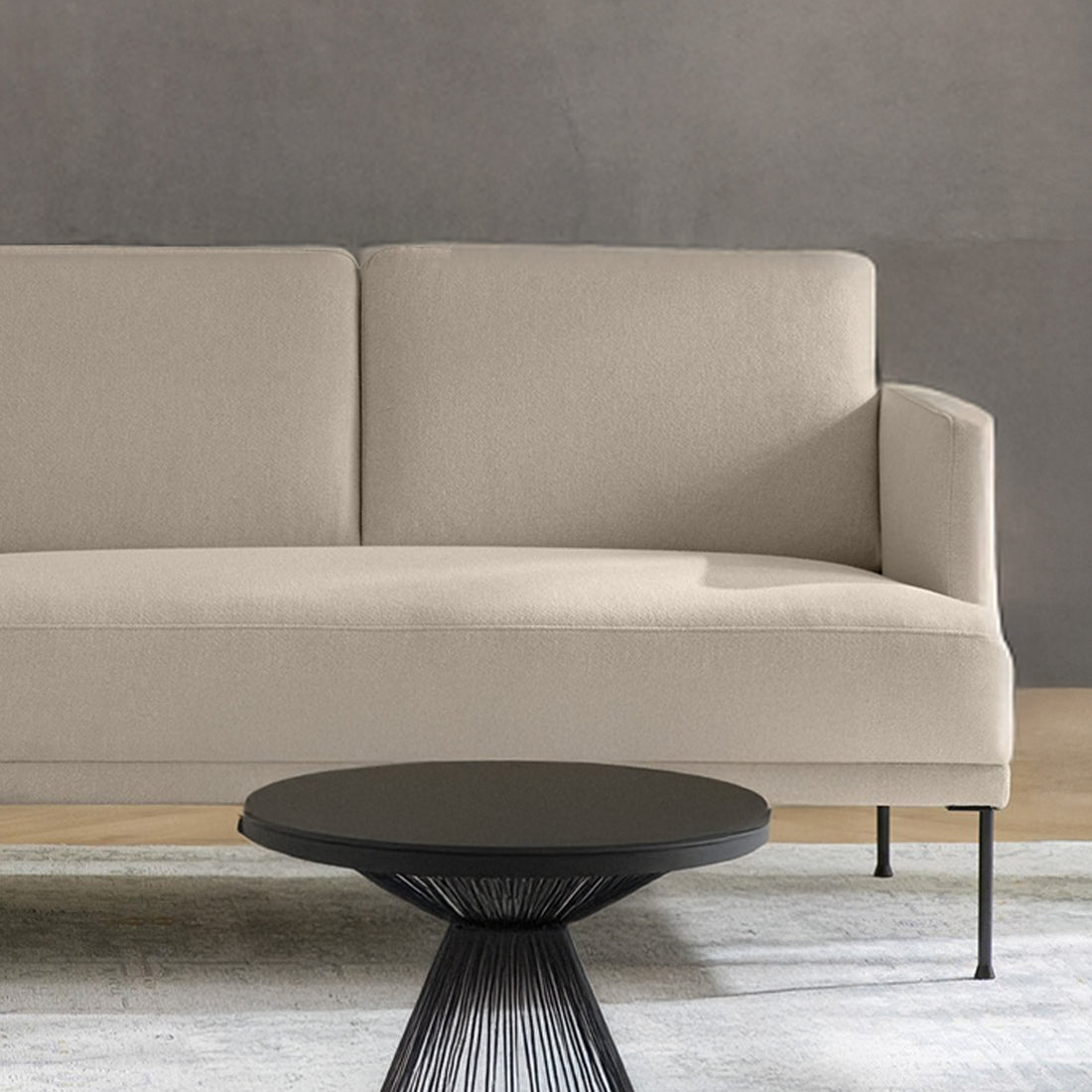 Catania L-Shape Sofa in Off White