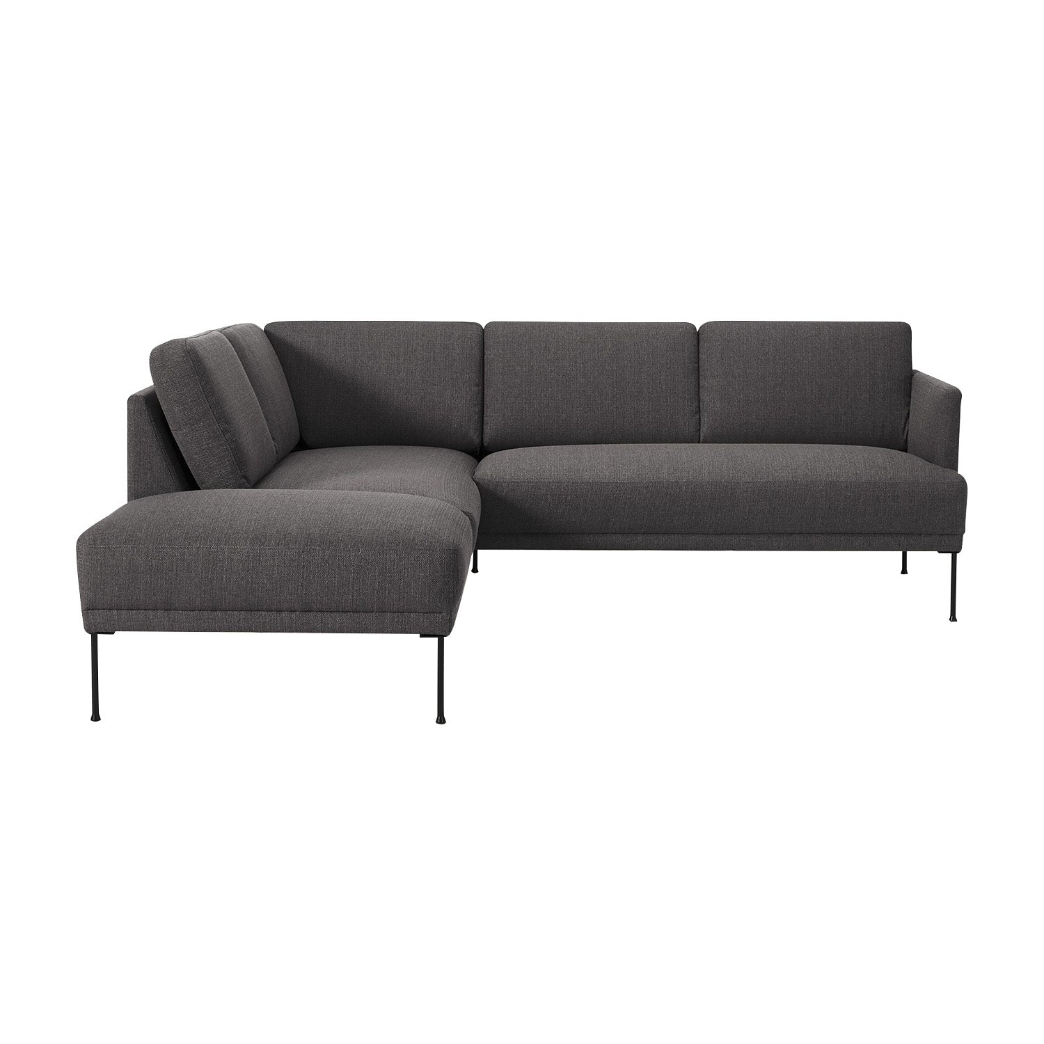 Catania L-Shape Sofa in Black