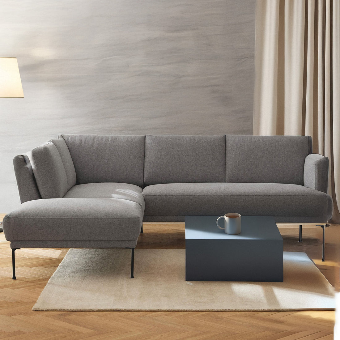Catania L Shape Sofa - Gray – BLCK Homes