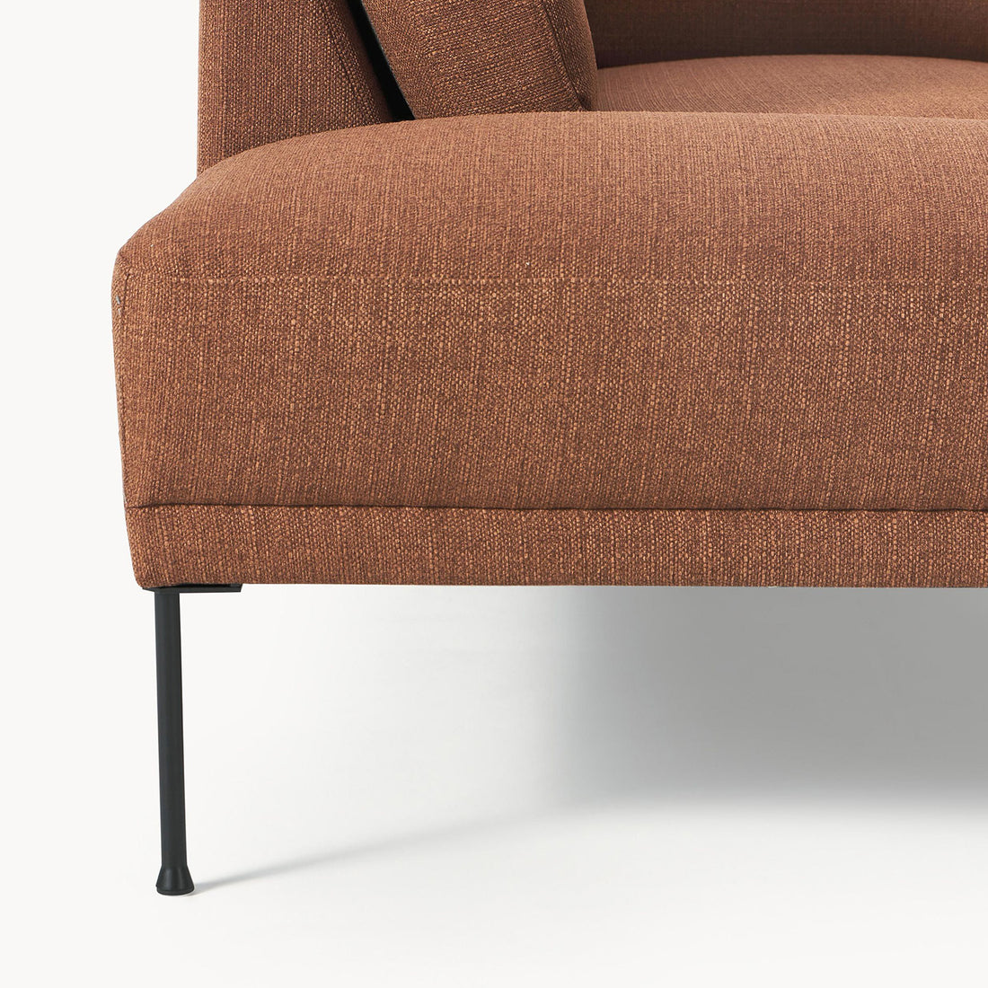 Catania L-Shape Sofa in Rustic Orange