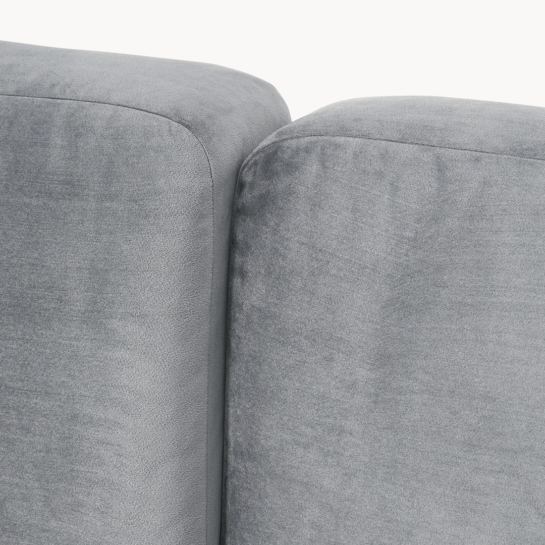 Catania L-Shape Sofa in Velvet Gray