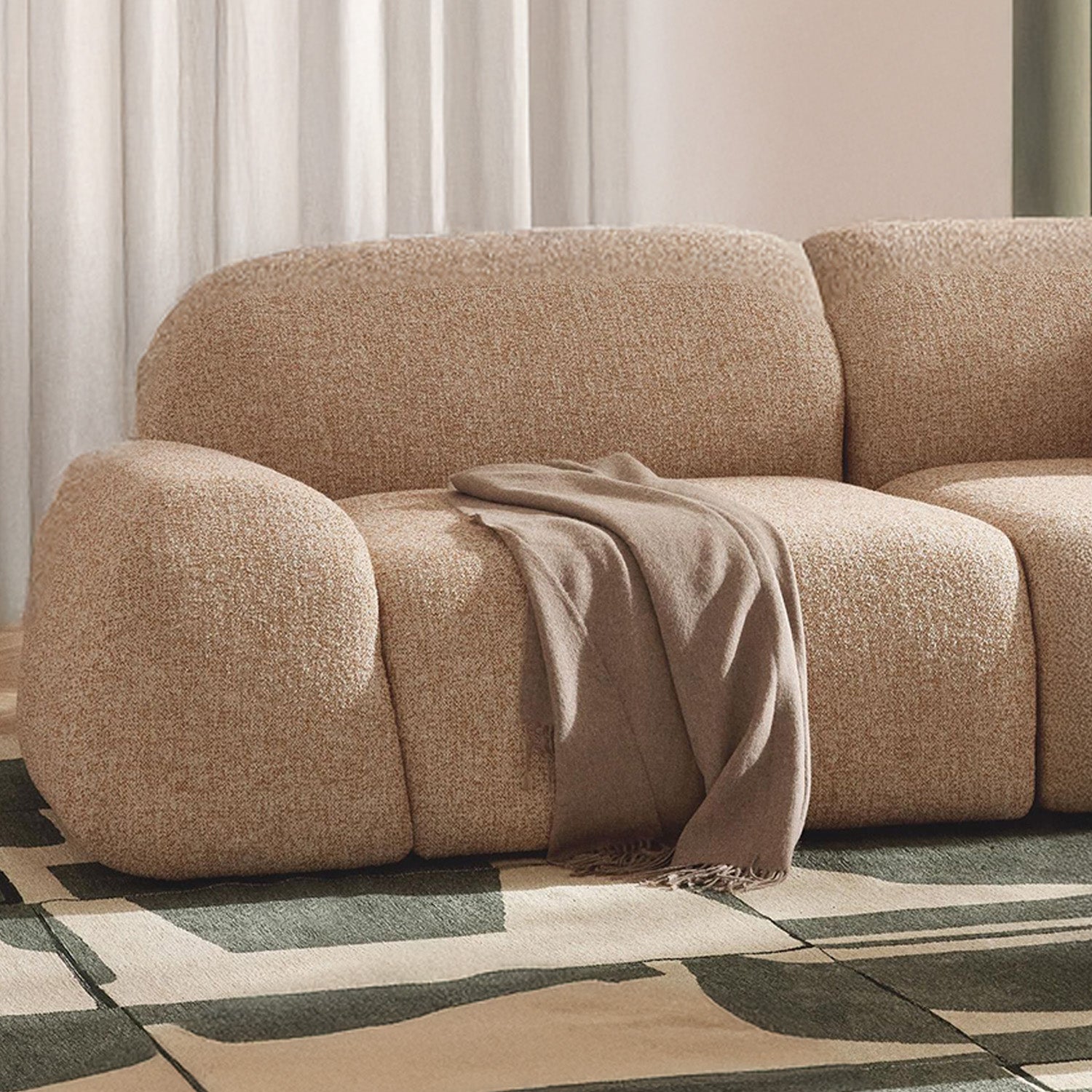 Parma 2 Seater Sofa in Rustic Beige