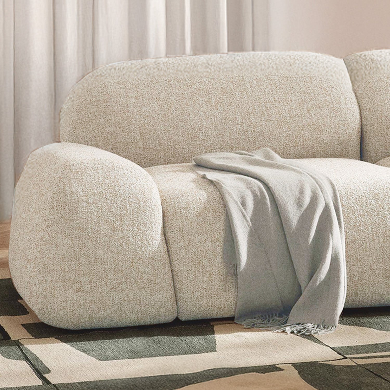 Parma 2 Seater Sofa in Off White