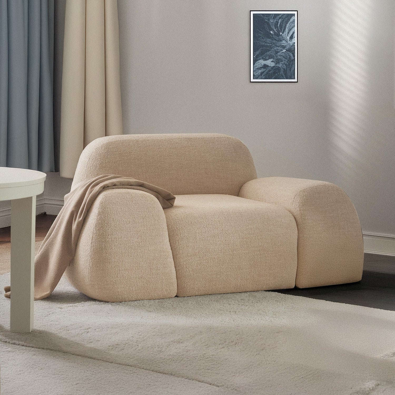 Como Cozy Seating Single Seater - Rustic Pink – BLCK Homes