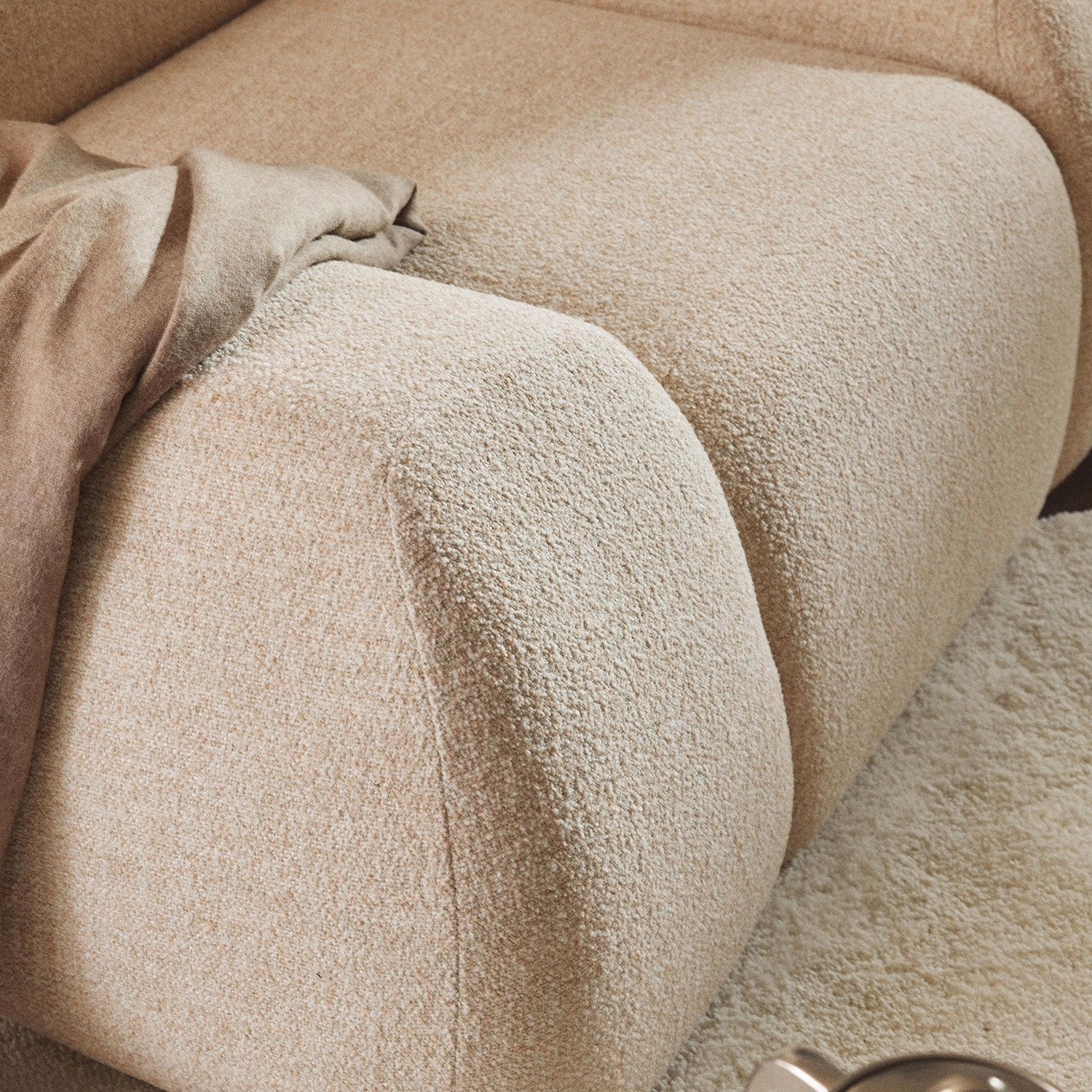 Como 1 Seater Sofa in Rustic Pink