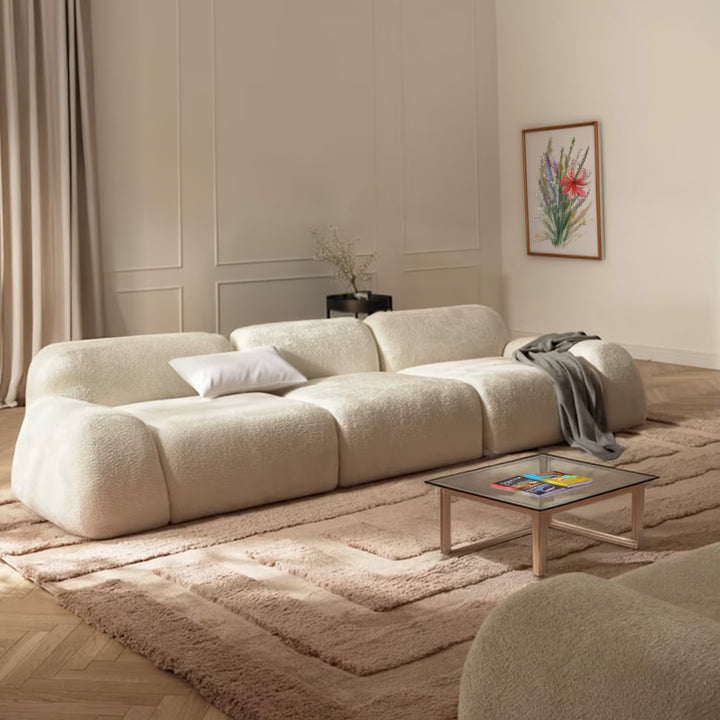 Parma Cozy Seating 3 Seater- White – BLCK Homes