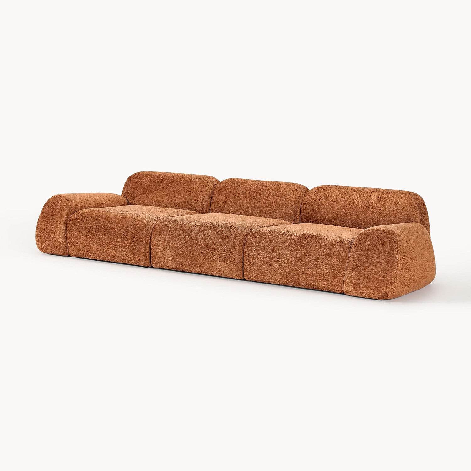Grazia 3 Seater Sofa in Rustic Orange