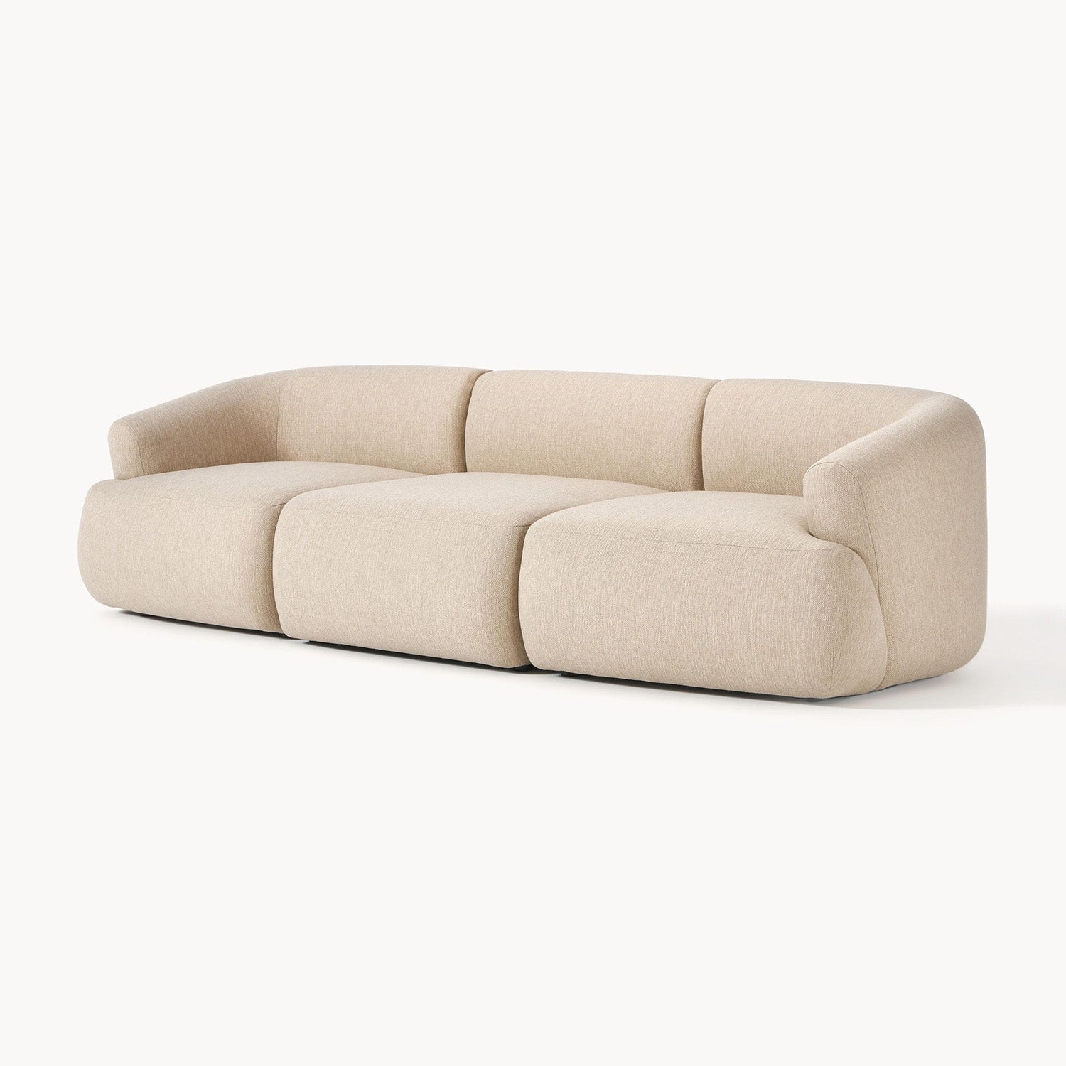 Ostia 3 Seater Sofa in Off White