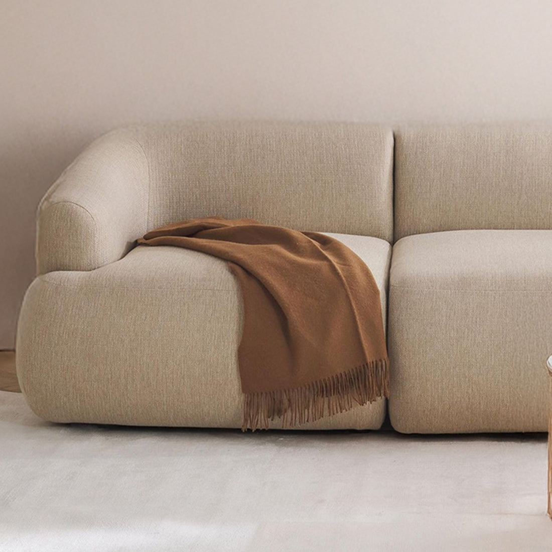 Ostia 3 Seater Sofa in Off White