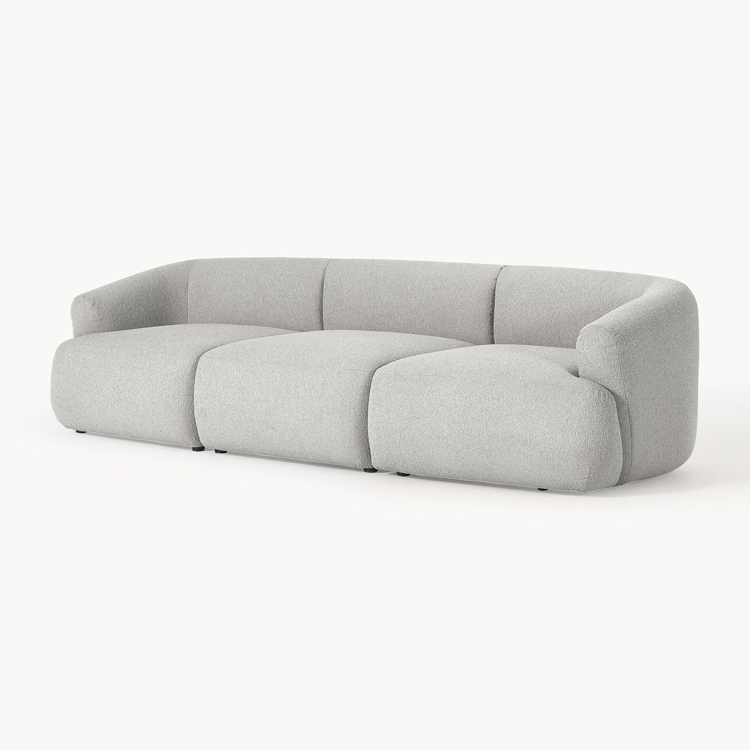 Ostia 3 Seater Sofa in Gray
