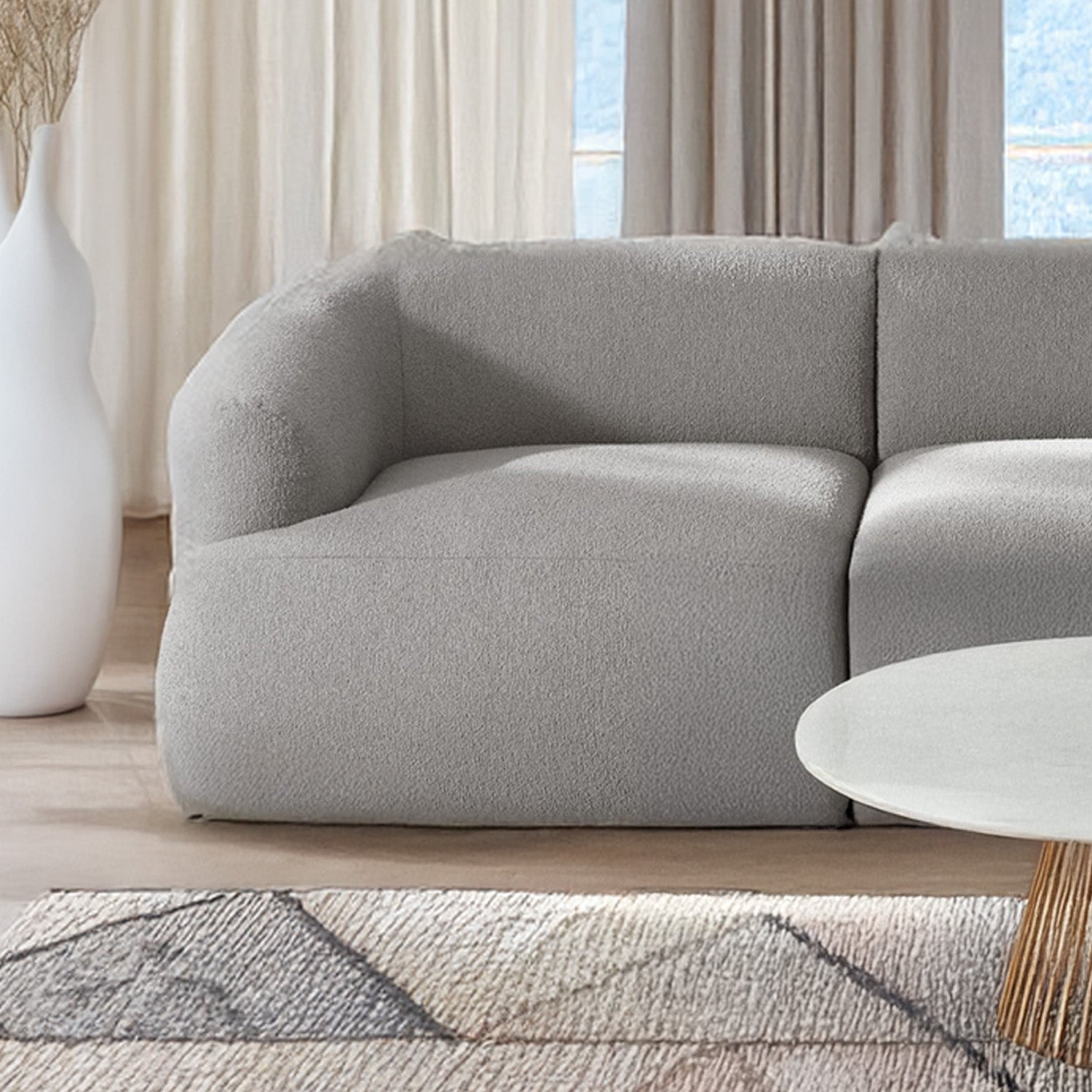 Ostia 3 Seater Sofa in Gray
