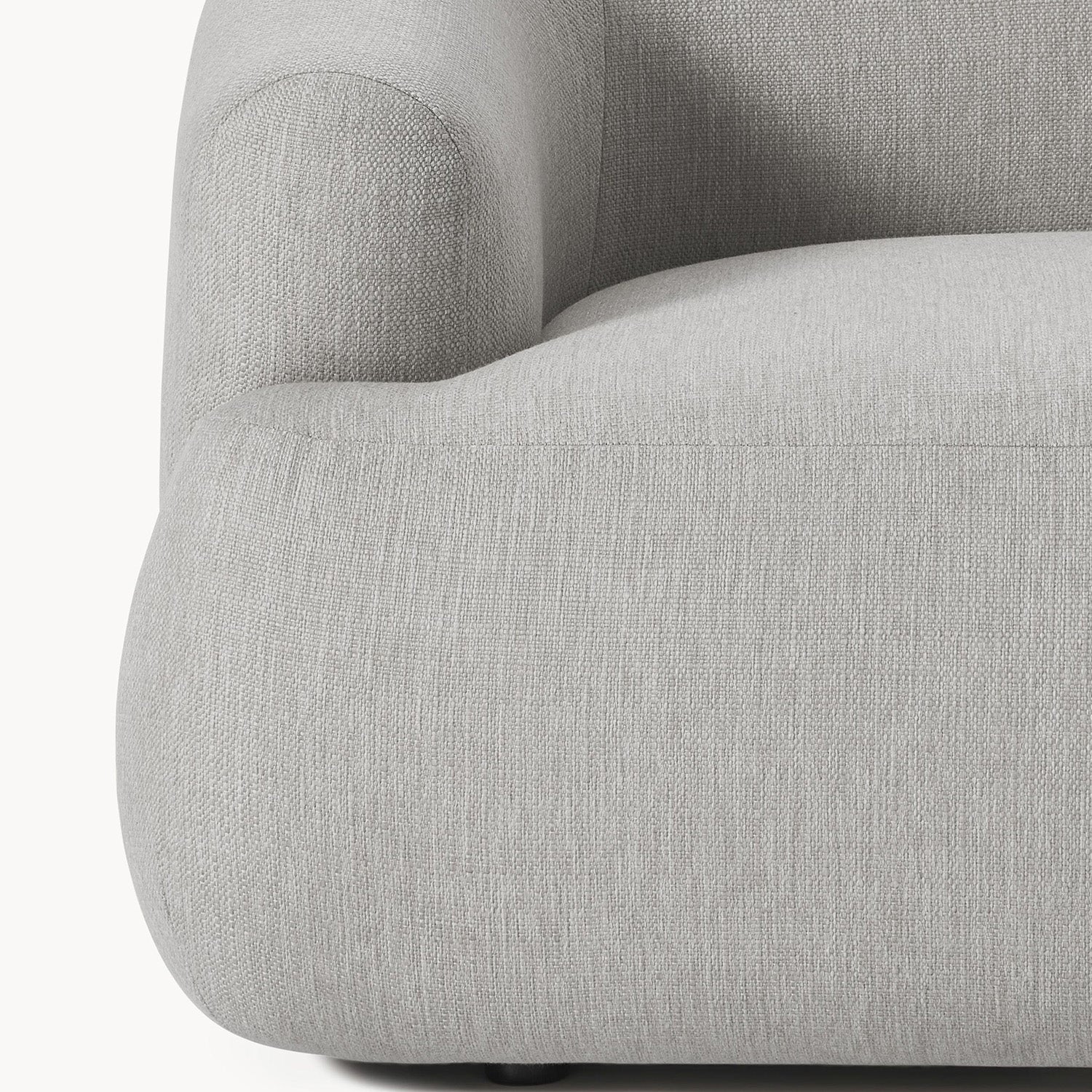 Ostia 3 Seater Sofa in Silver Gray