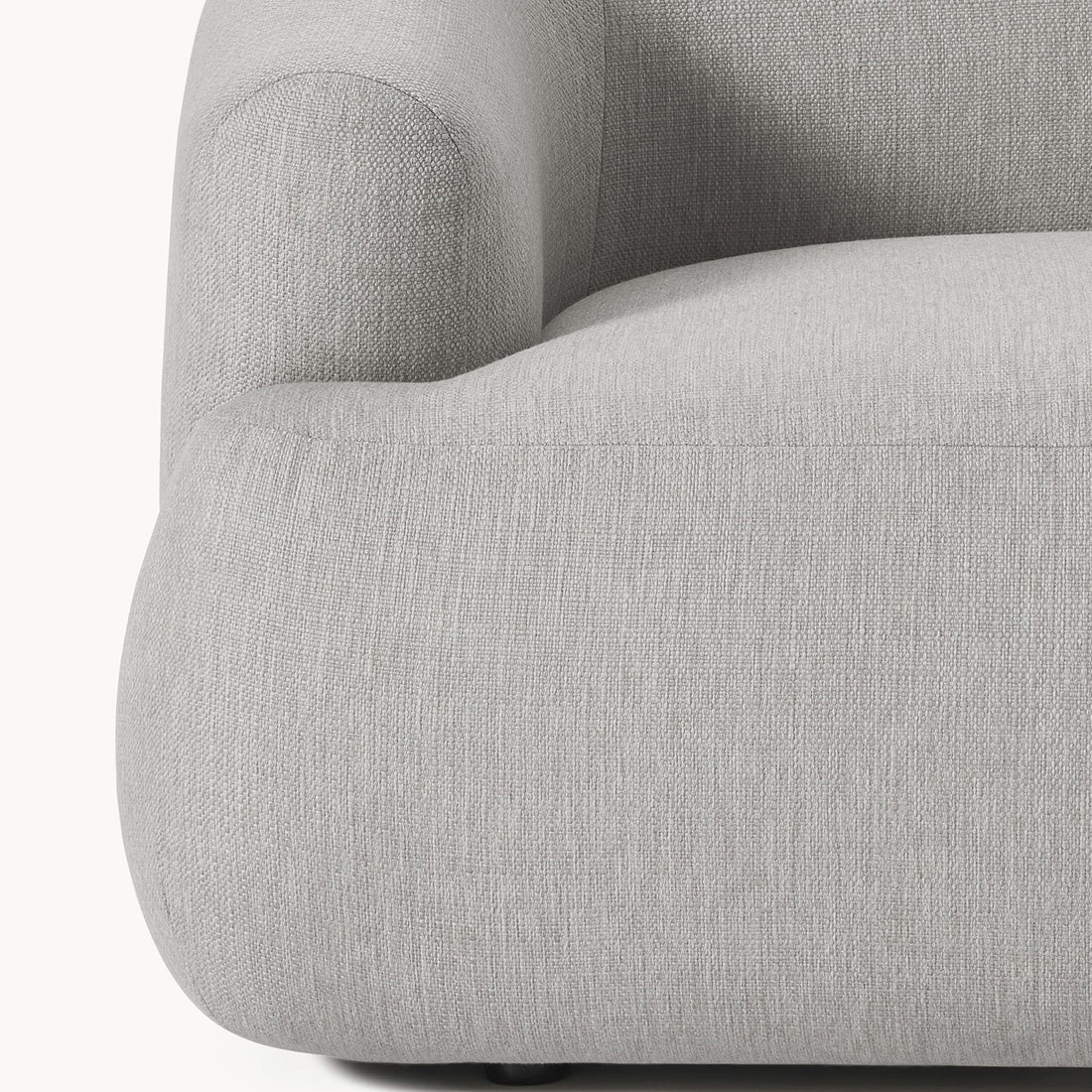 Ostia 3 Seater Sofa in Silver Gray