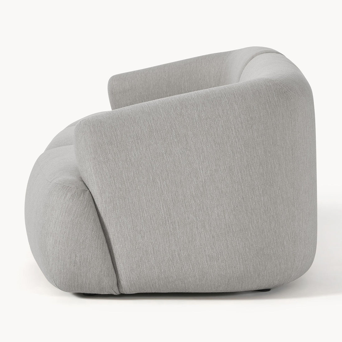 Ostia 3 Seater Sofa in Silver Gray