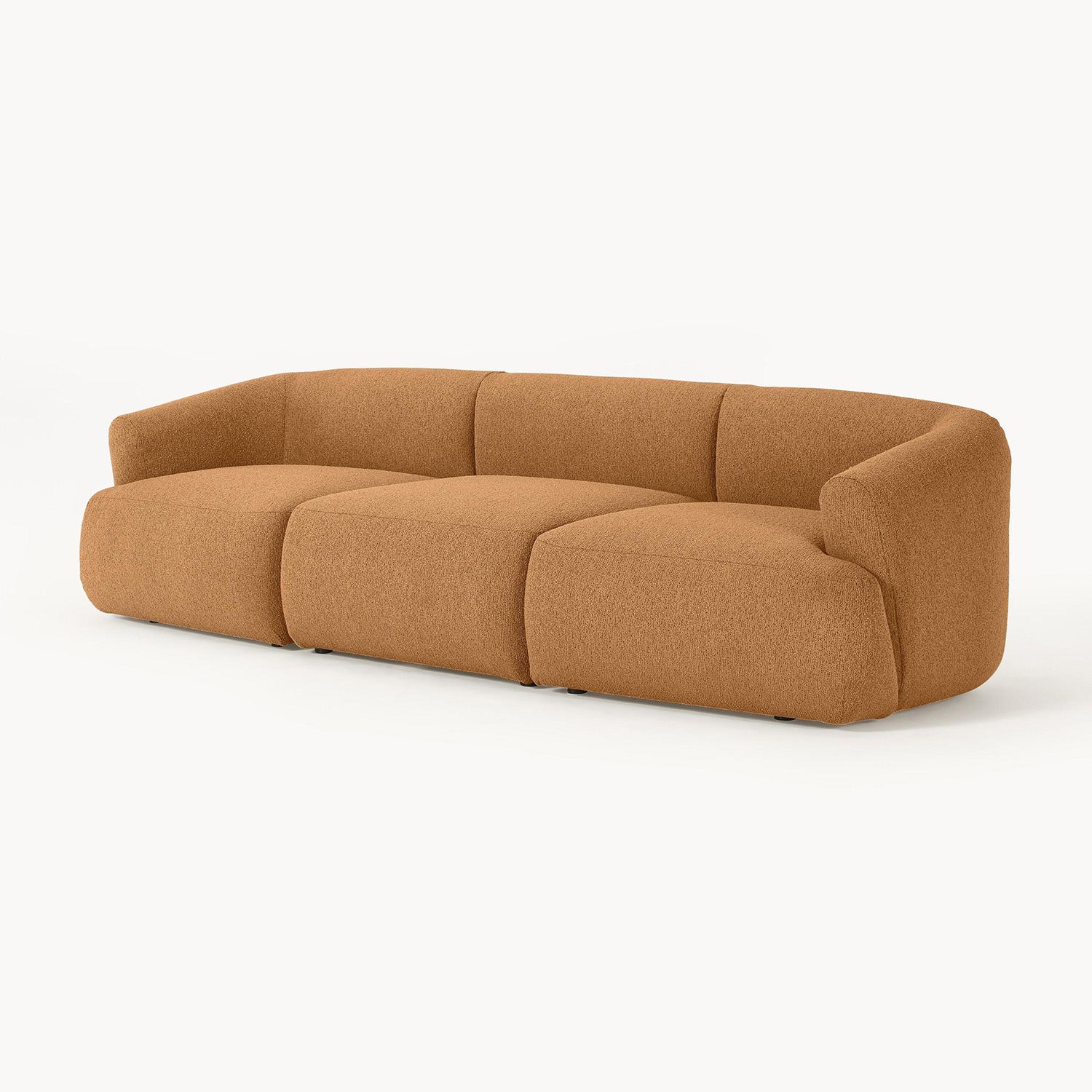 Ostia 3 Seater Sofa in Rustic Brown