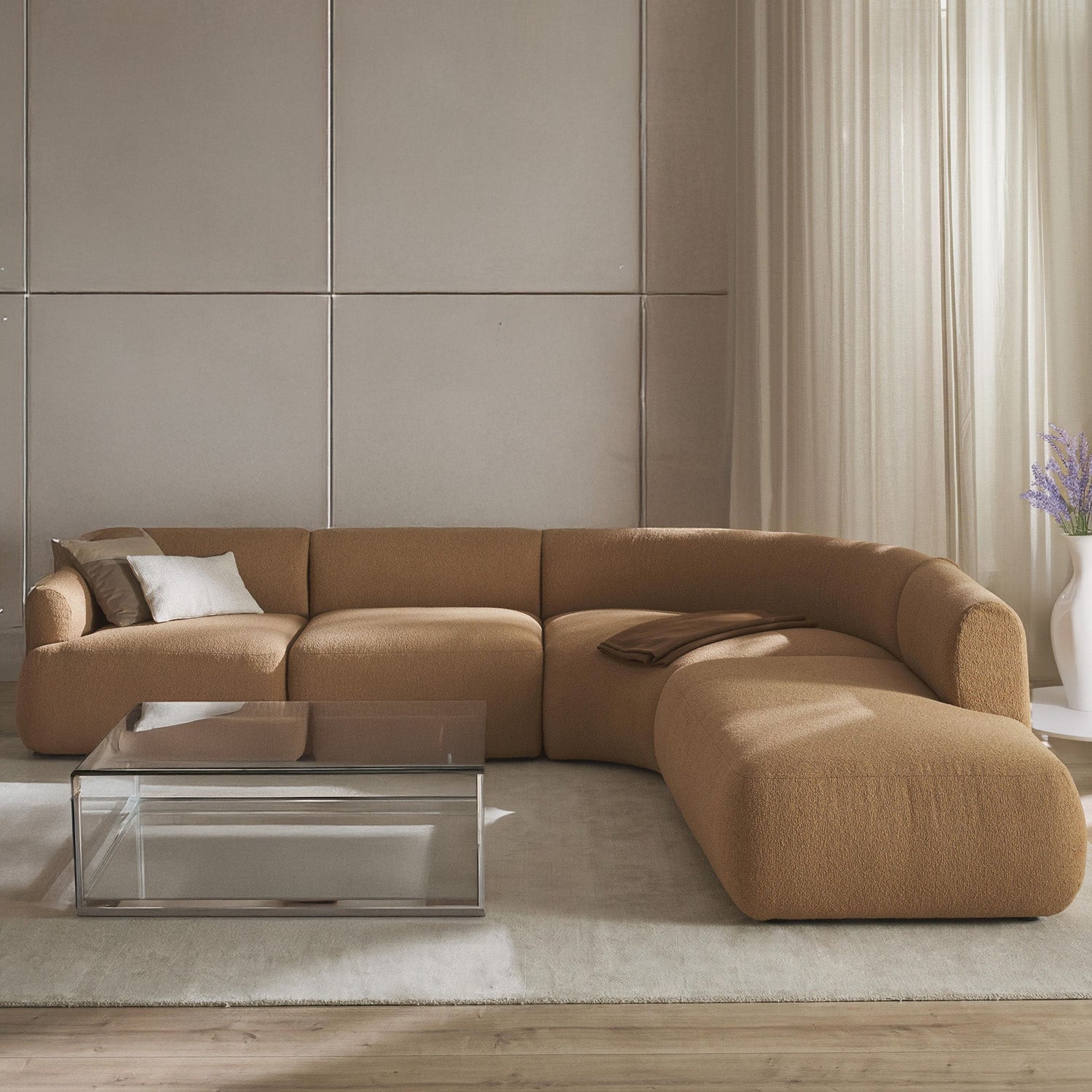 Caracalla L Shape Sofa - Beige – BLCK Homes