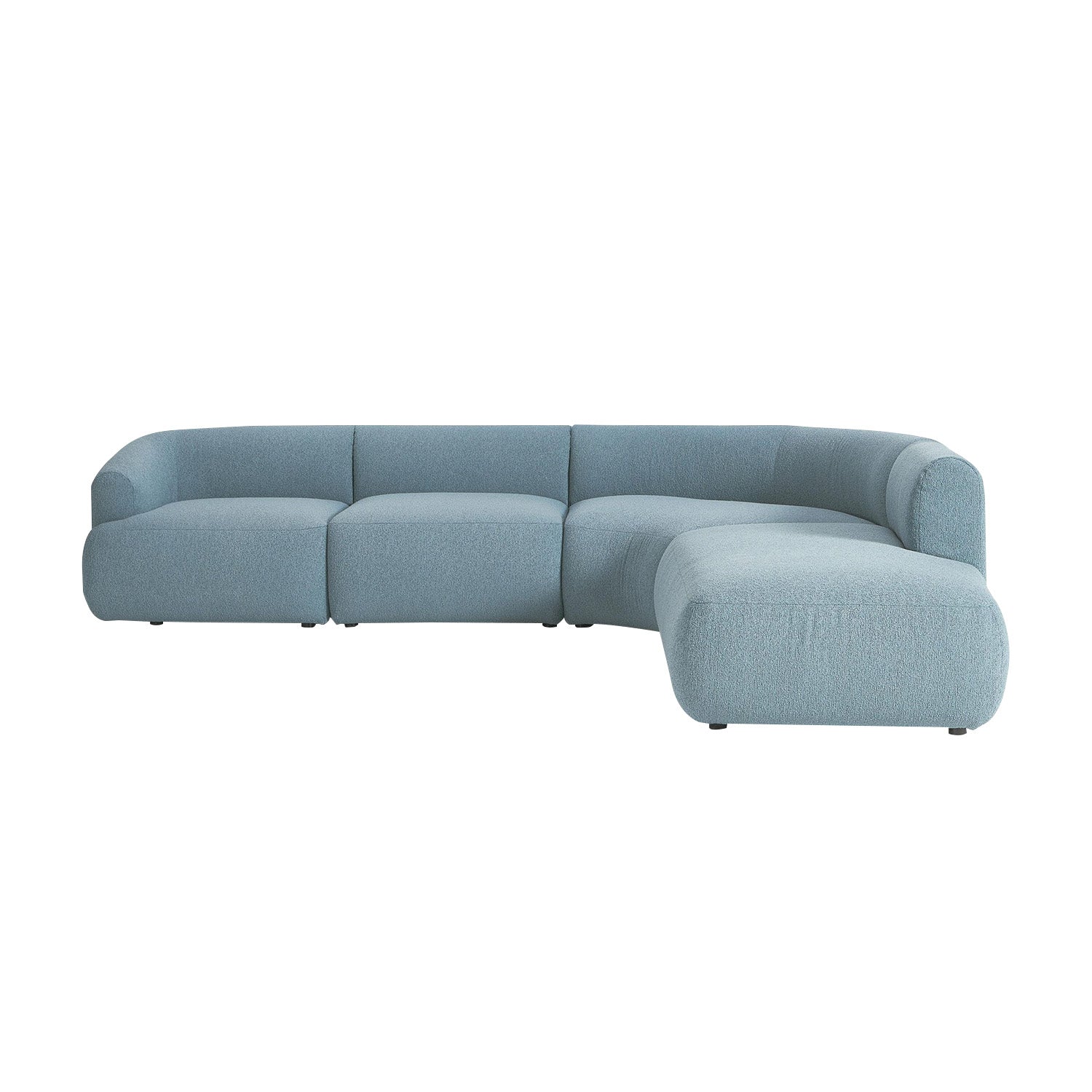 Caracalla L-Shape Sofa in Sky Blue