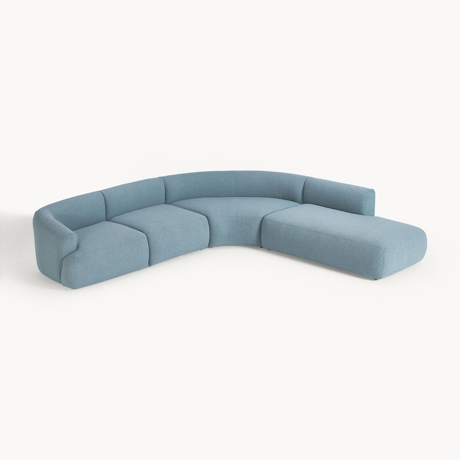 Caracalla L-Shape Sofa in Sky Blue