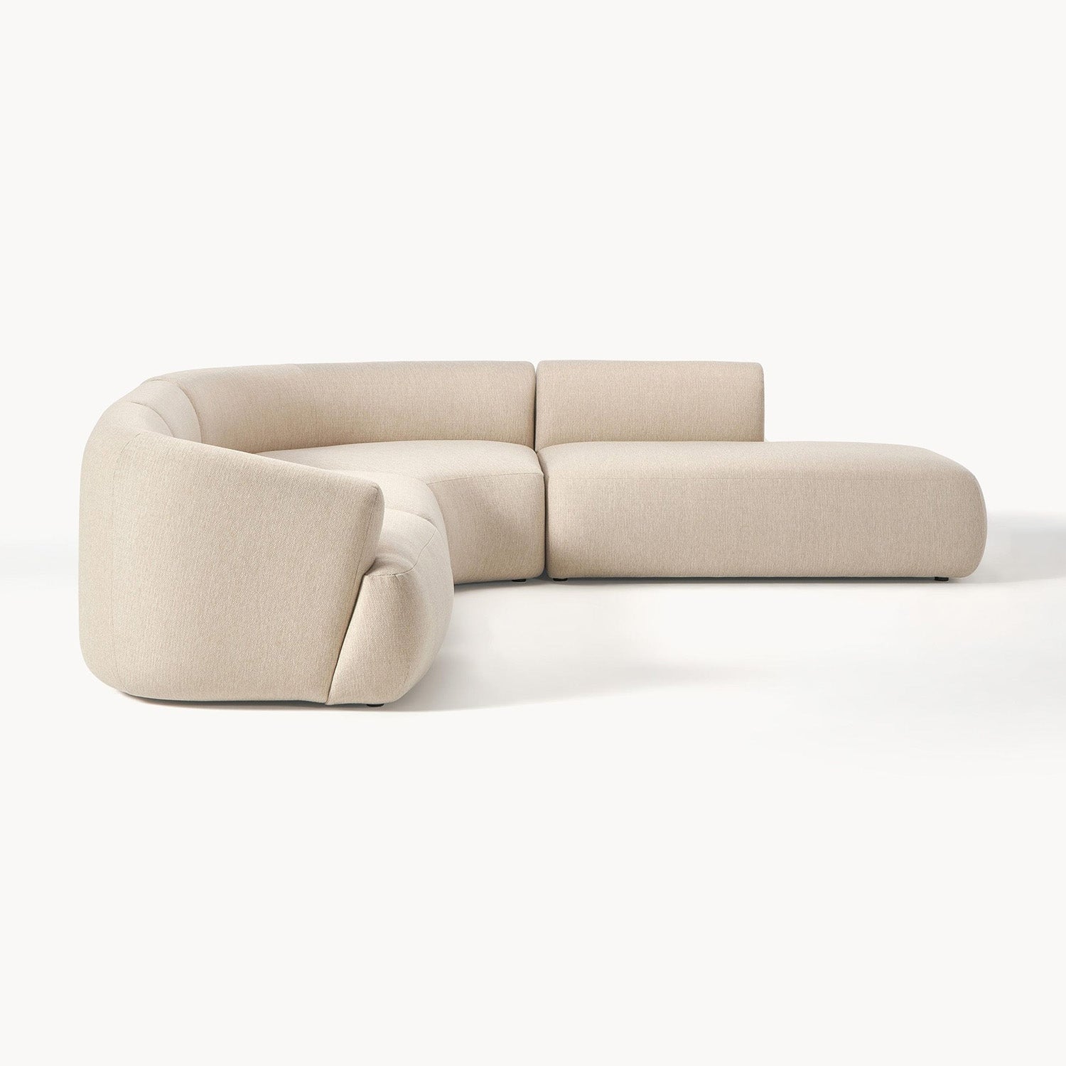Caracalla L-Shape Sofa in Off White