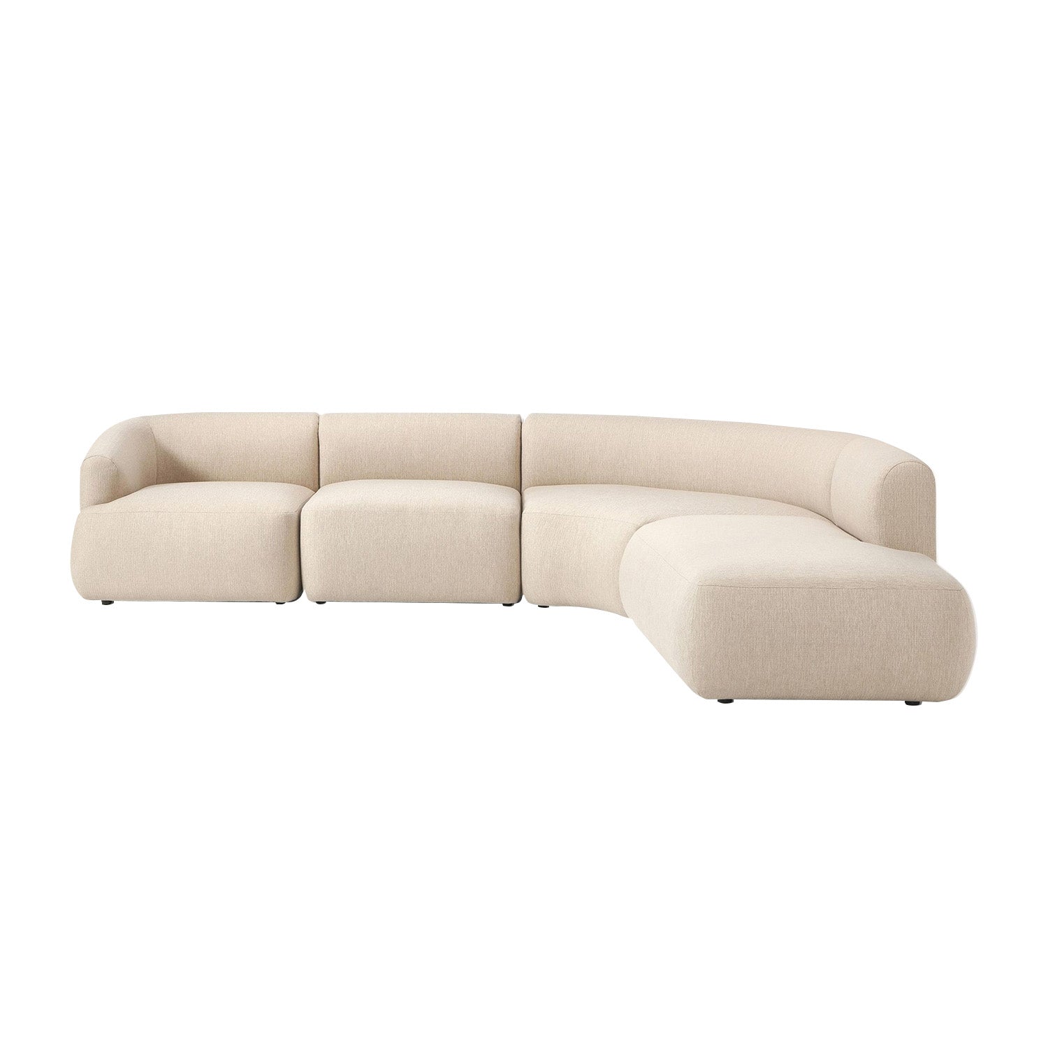 Caracalla L-Shape Sofa in Off White