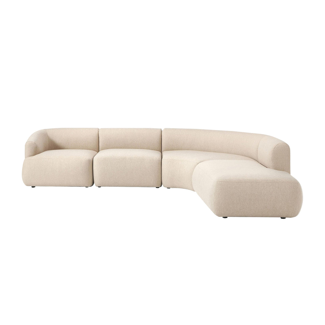 Caracalla L-Shape Sofa in Off White