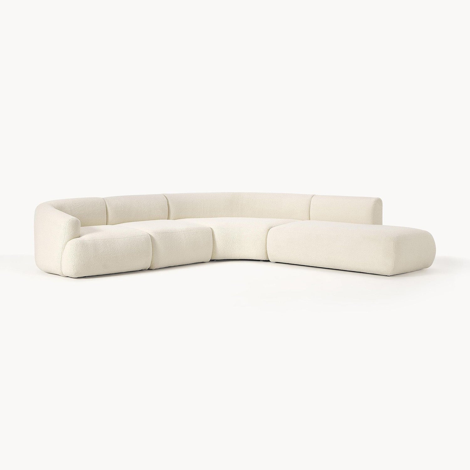 Caracalla L-Shape Sofa in White