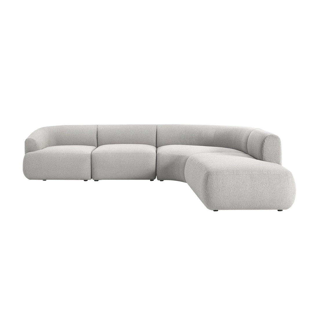 Caracalla L-Shape Sofa in Light Gray
