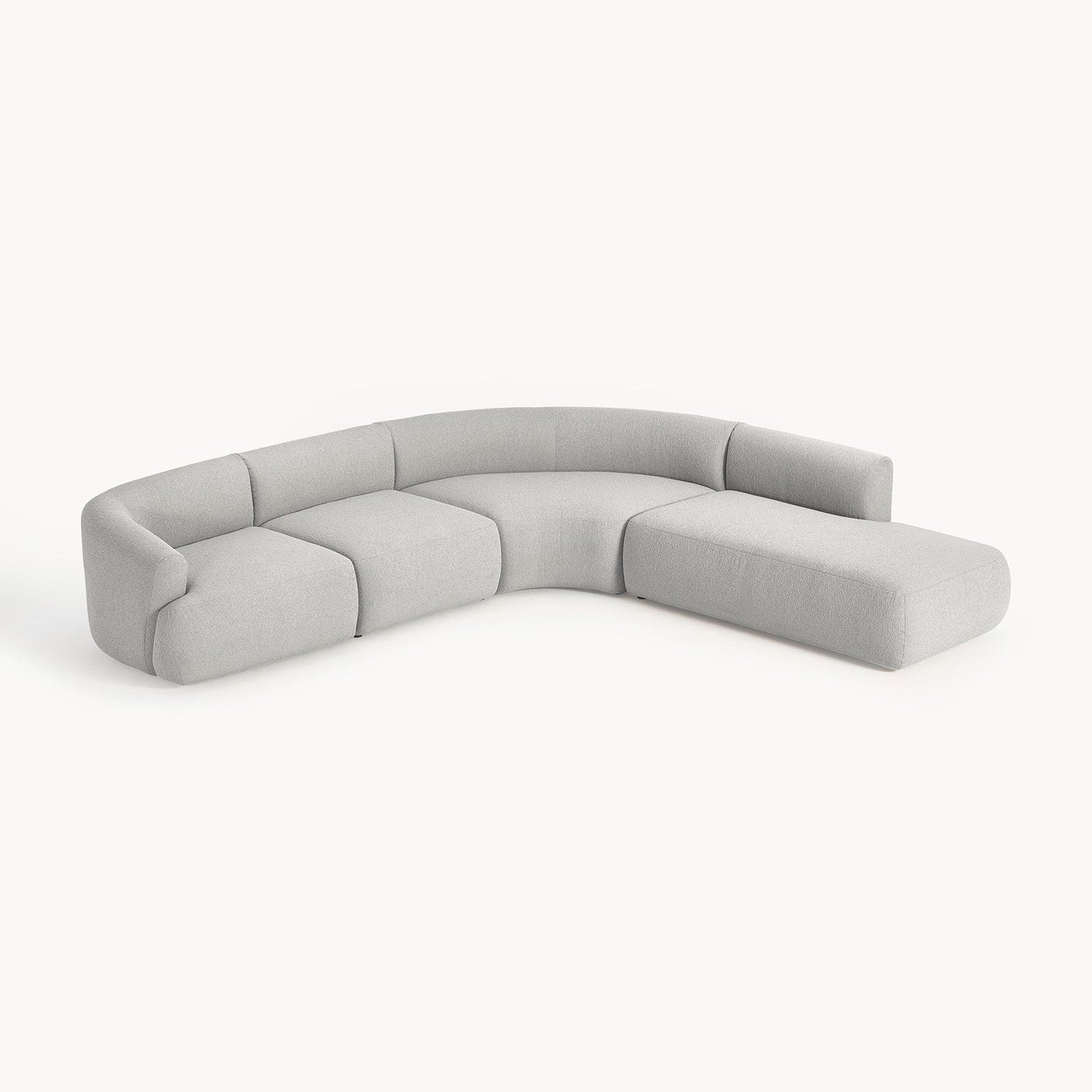 Caracalla L-Shape Sofa in Light Gray