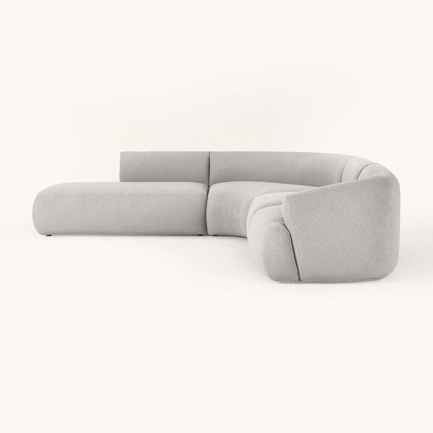 Caracalla L-Shape Sofa in Light Gray