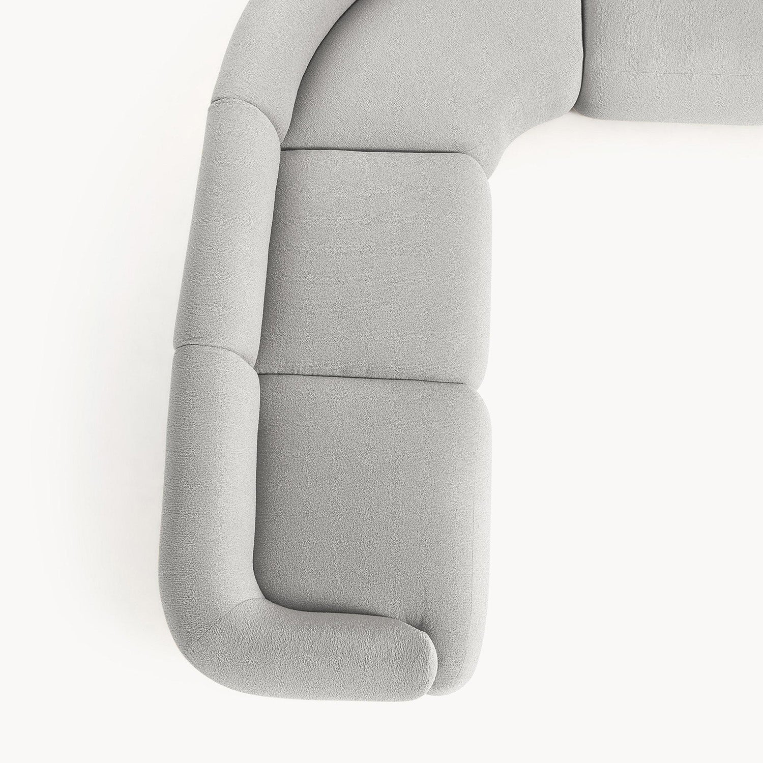 Caracalla L-Shape Sofa in Light Gray