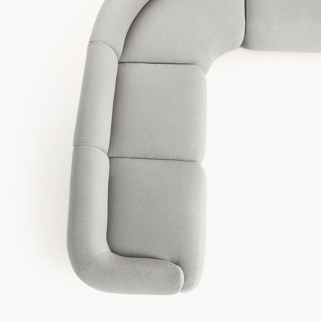 Caracalla L-Shape Sofa in Light Gray