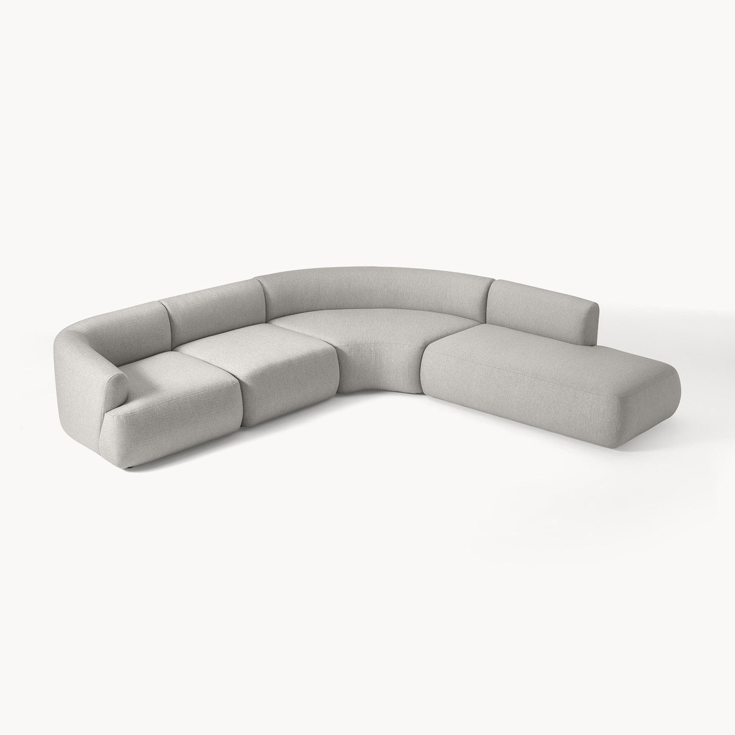 Caracalla L-Shape Sofa in Gray