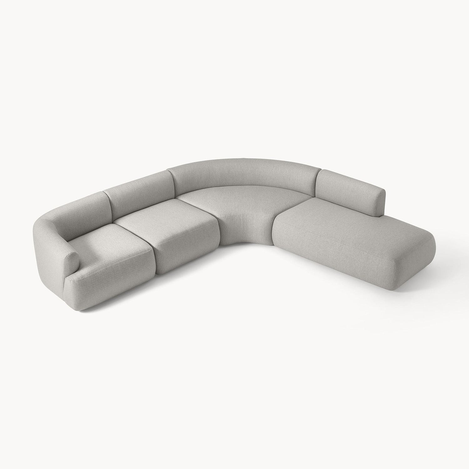Caracalla L-Shape Sofa in Gray