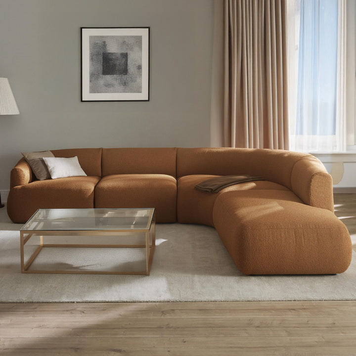 Caracalla L Shape Sofa - Rustic Brown – BLCK Homes