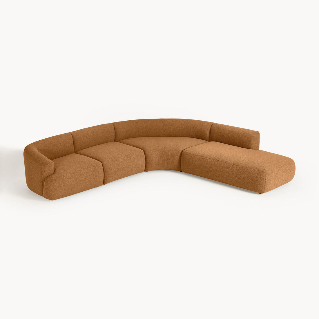 Caracalla L-Shape Sofa in Rustic Brown