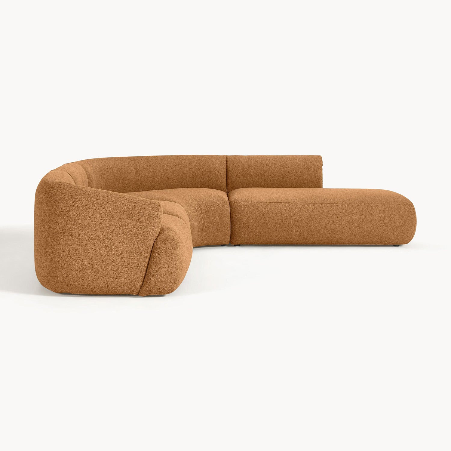 Caracalla L-Shape Sofa in Rustic Brown