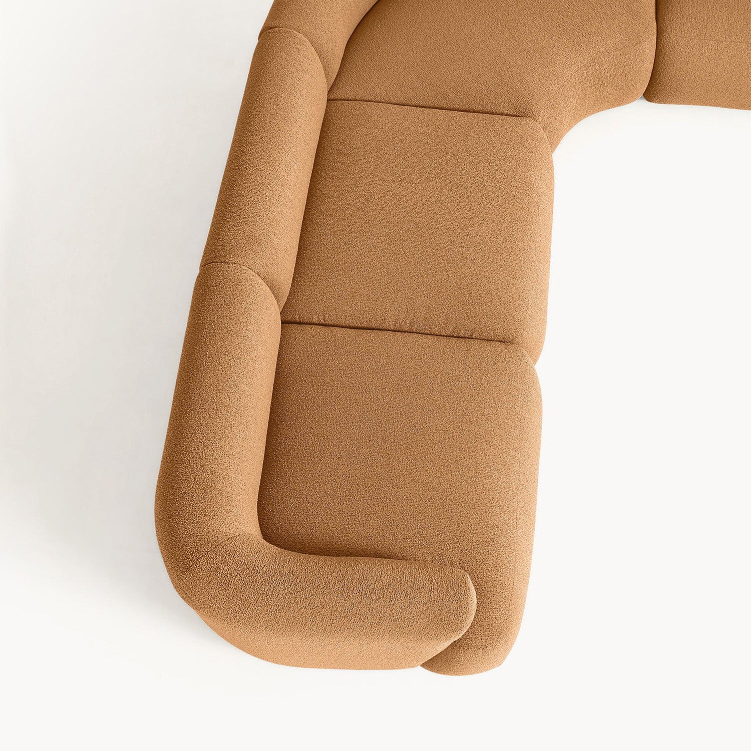 Caracalla L-Shape Sofa in Rustic Brown