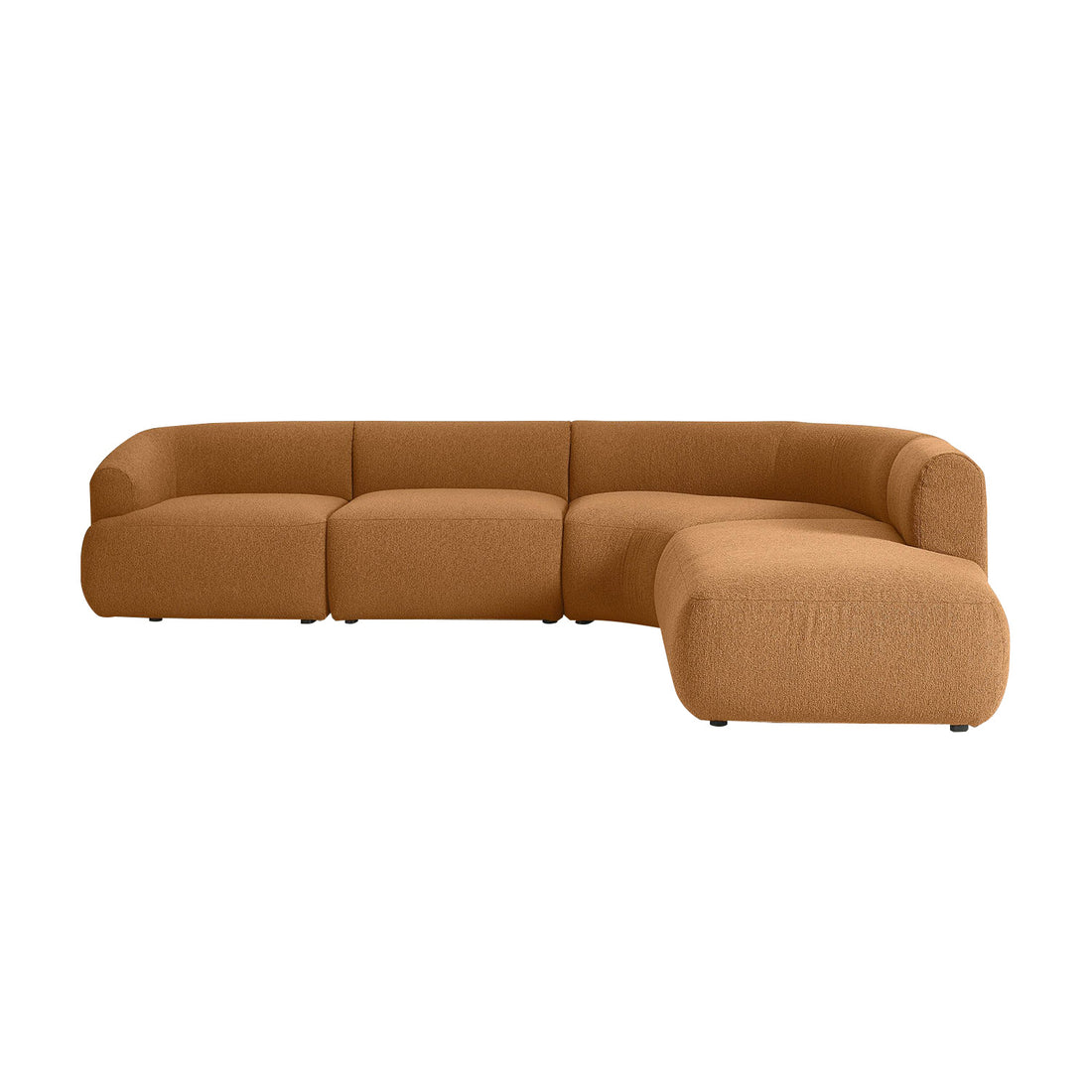 Caracalla L-Shape Sofa in Rustic Brown