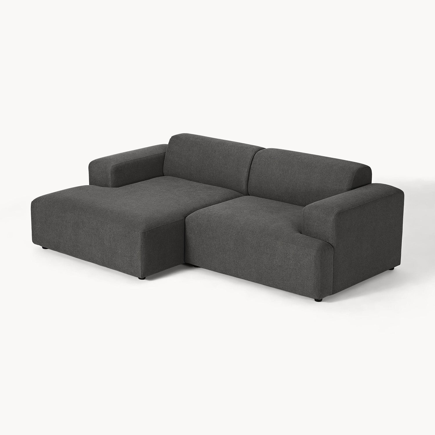 Tivoli L-Shape Sofa in Black
