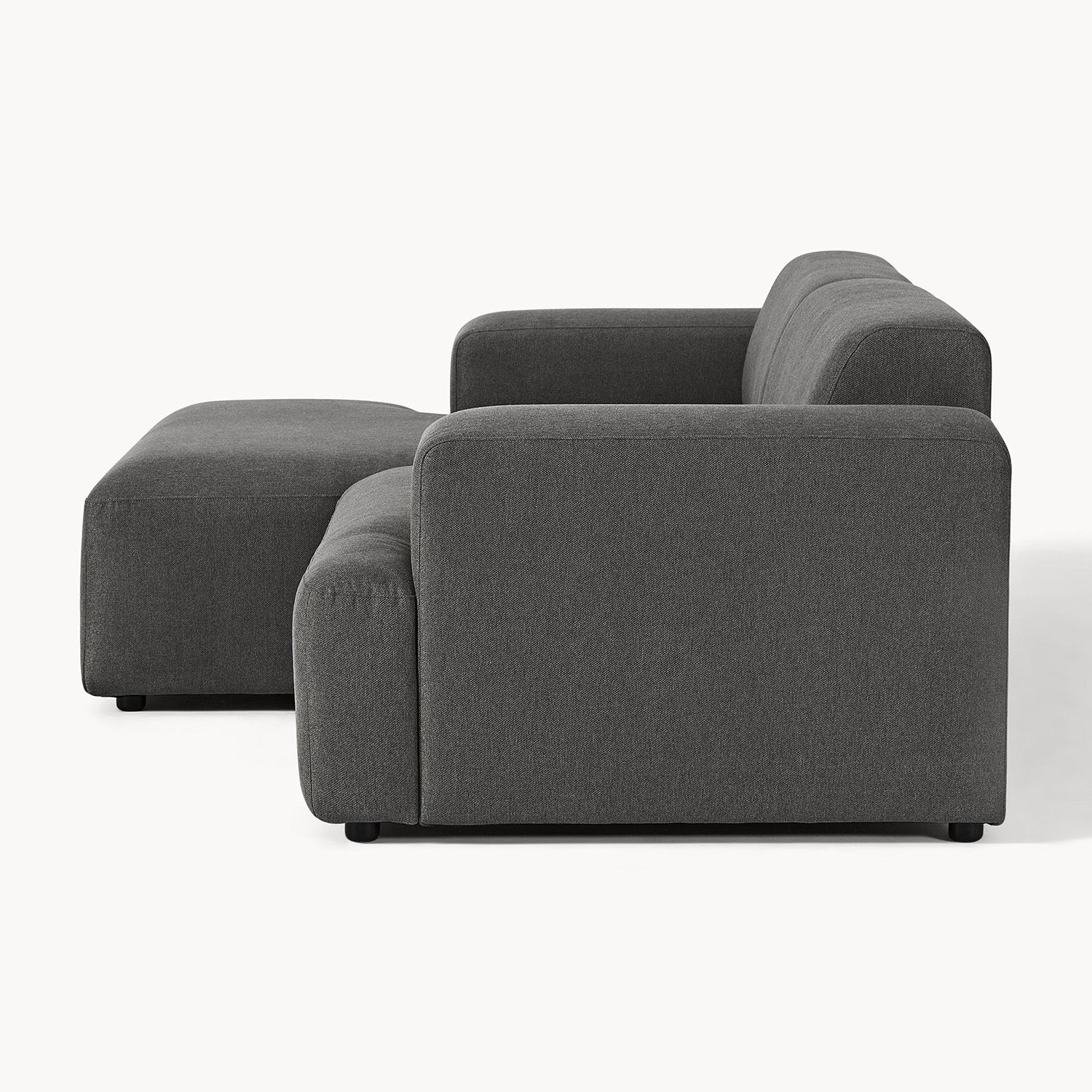 Tivoli L-Shape Sofa in Black
