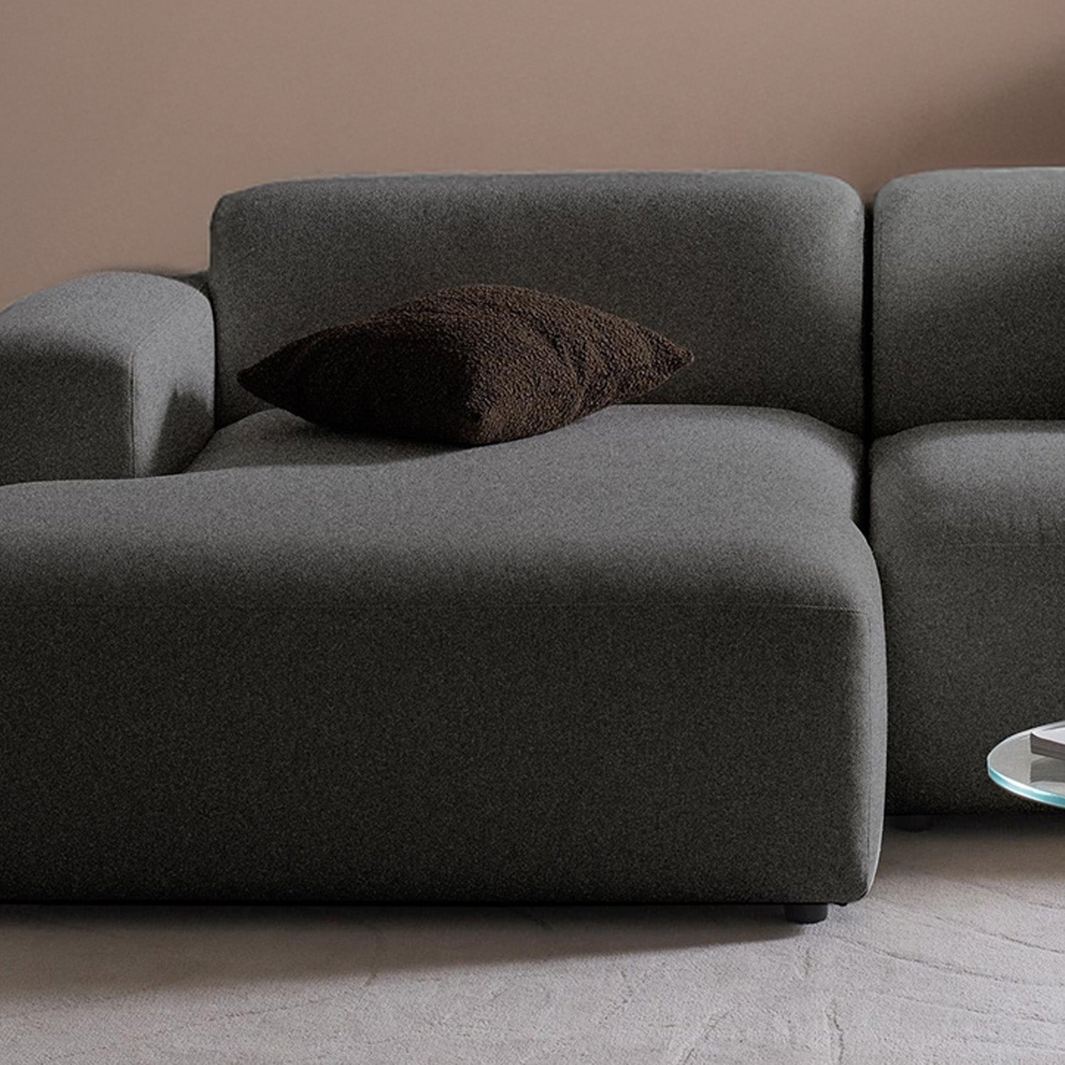 Tivoli L-Shape Sofa in Black