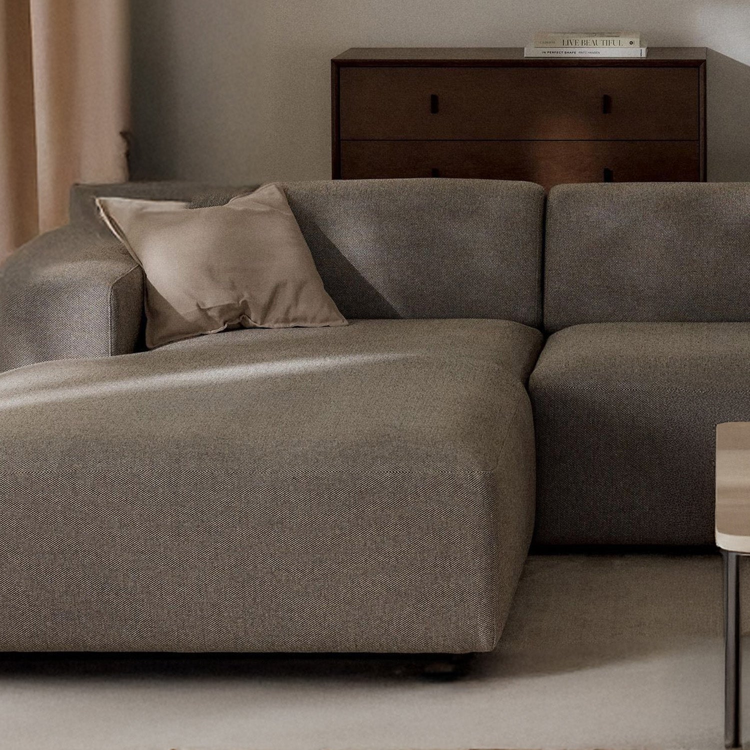 Posada L-Shape Sofa in Taupe