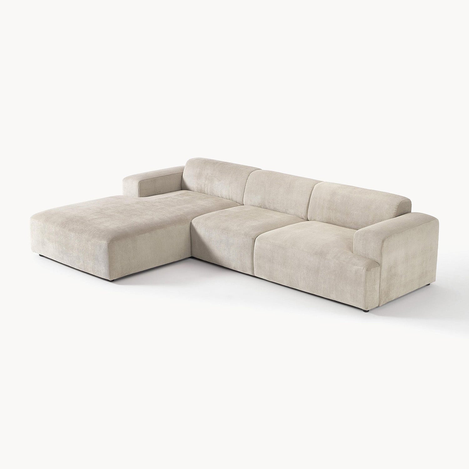 Posada L-Shape Sofa in Ash Silver