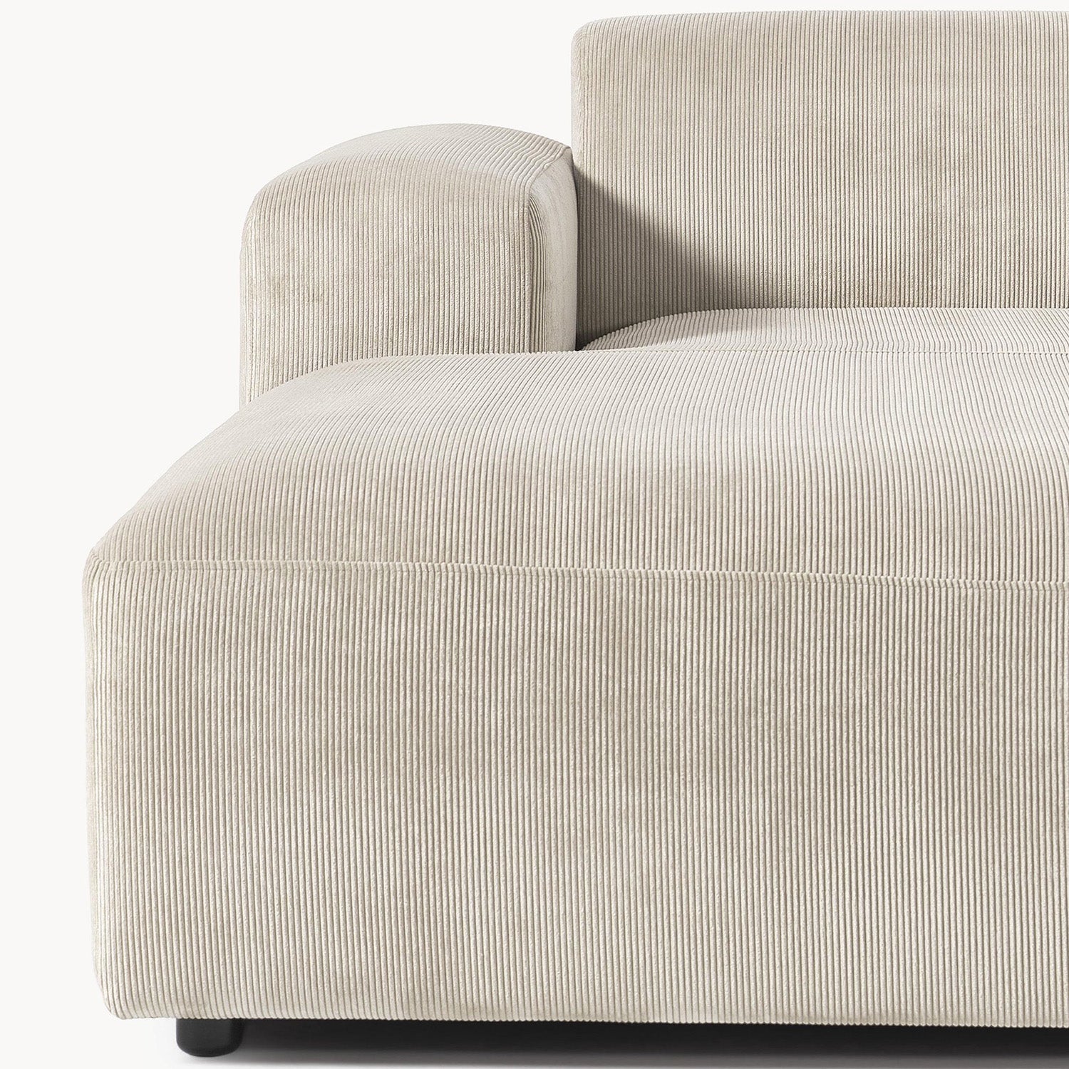 Posada L-Shape Sofa in Ash Silver
