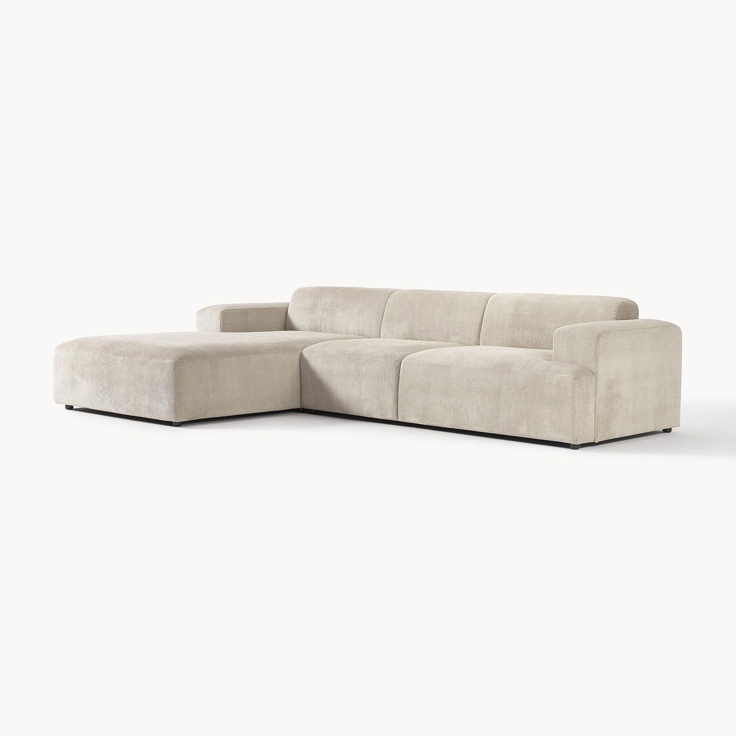 Posada L-Shape Sofa in Ash Silver