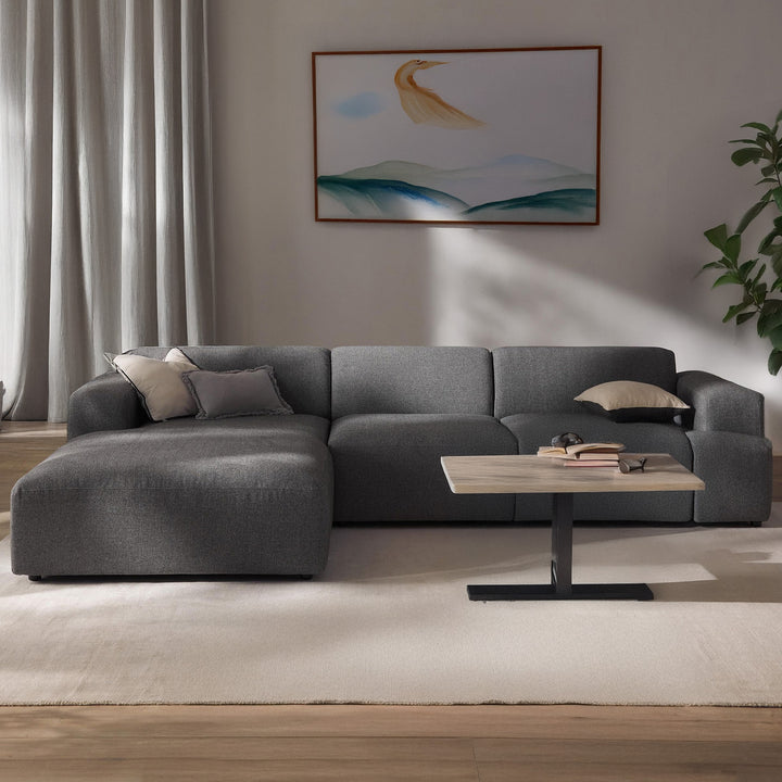 Posada L Shape Sofa - Dark Gray – BLCK Homes