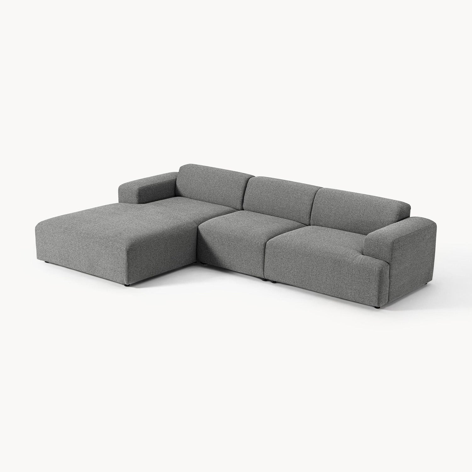 Posada L-Shape Sofa in Dark Gray