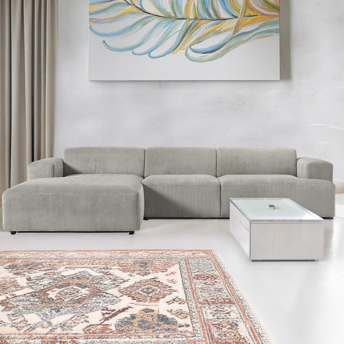 Posada L Shape Sofa - Silver Gray – BLCK Homes